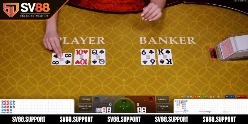 Các cửa cược trong Baccarat